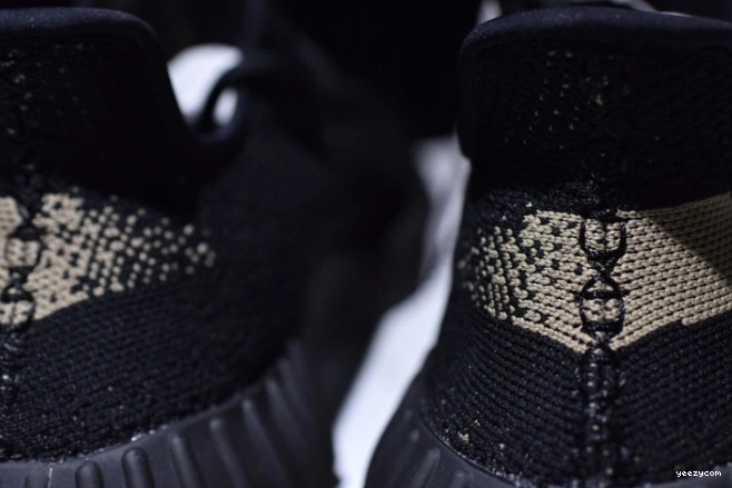 BY9611 Black Adidas V2 Yeezy Core 350 Green Boost 0725